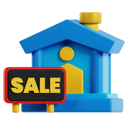 Sale Home  3D Icon