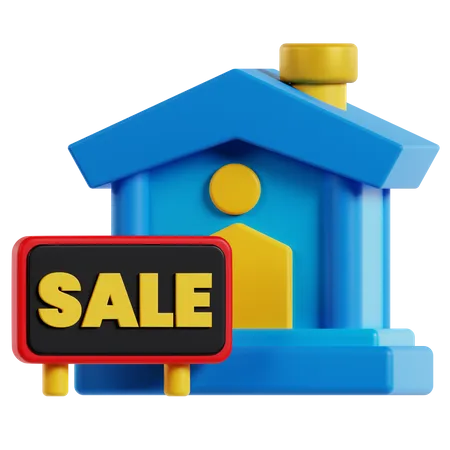 Sale Home  3D Icon