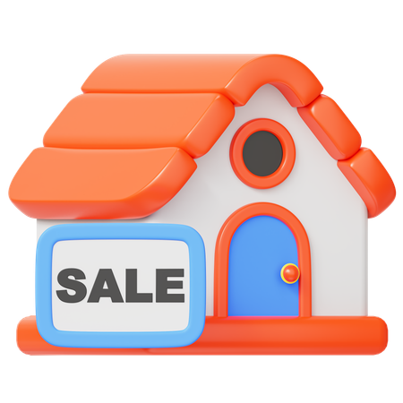 Sale House  3D Icon