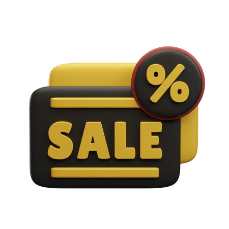 Sale Label  3D Icon