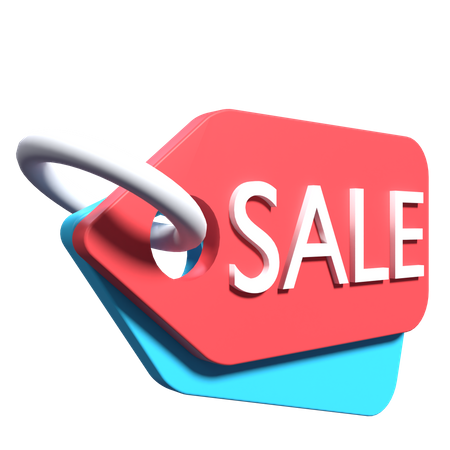 Sale Label  3D Illustration