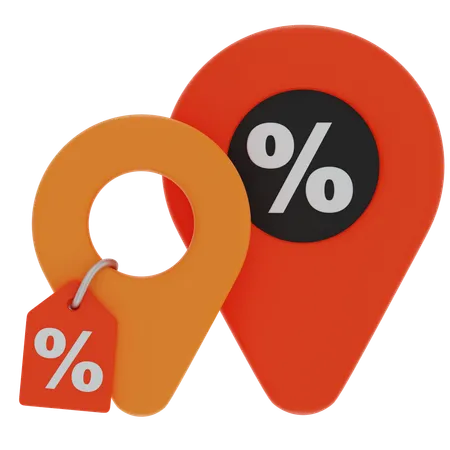 Sale location  3D Icon