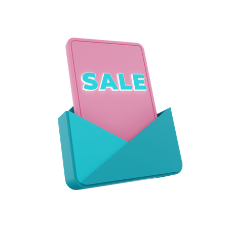 Sale Mail  3D Icon