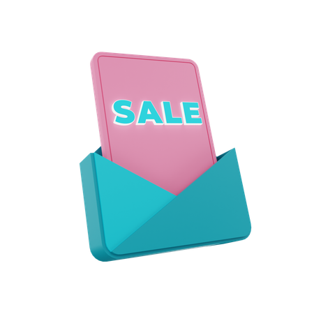 Sale Mail  3D Icon