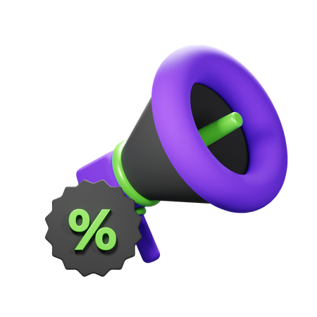 Sale megaphone  3D Icon