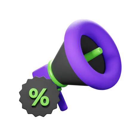 Sale megaphone  3D Icon