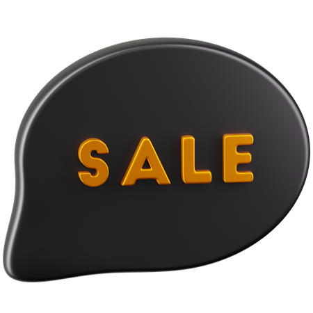 Sale Message  3D Icon