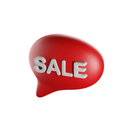 Sale Message  3D Icon