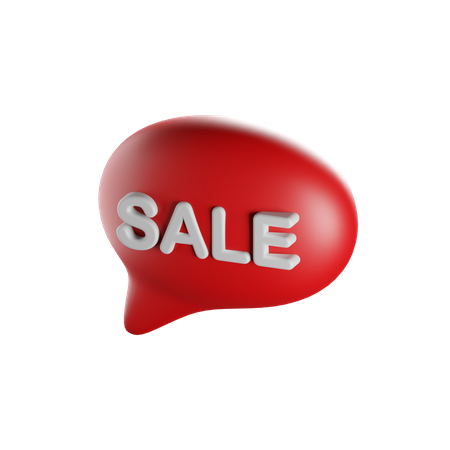 Sale Message  3D Icon