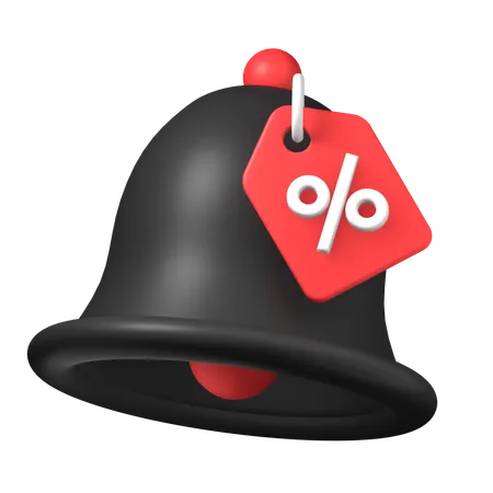 Black Friday Super Sale Notification Alert 3 D Icon Illustration Design 3D Icon