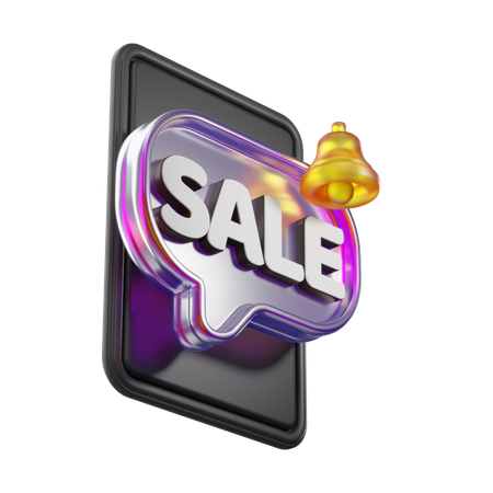 Sale Notification  3D Icon
