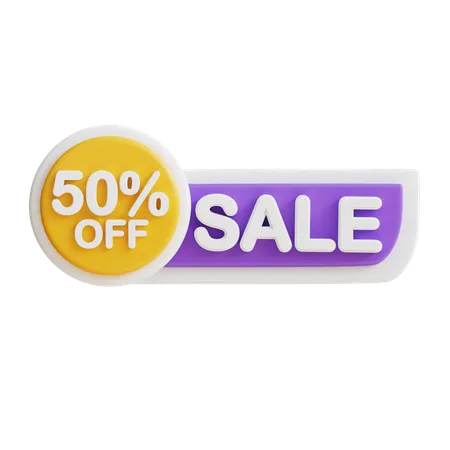 Sale Off 50  3D Icon