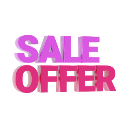 Sale offer  3D Icon