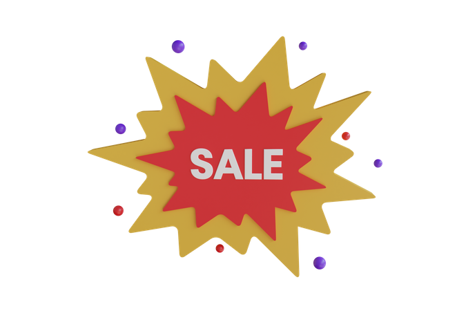 Sale offer 3D Icon