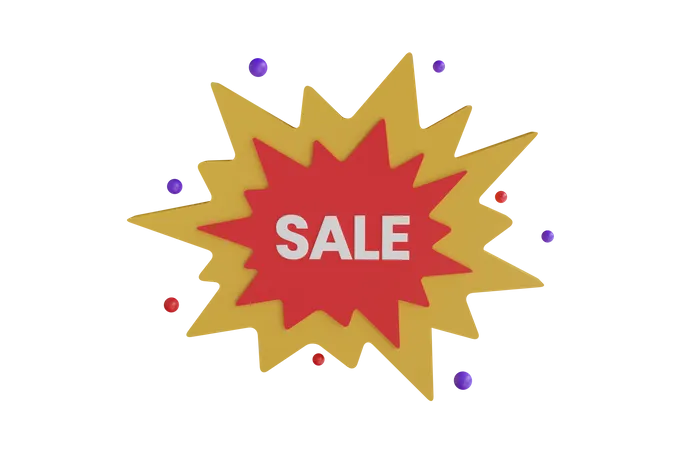 Sale offer 3D Icon