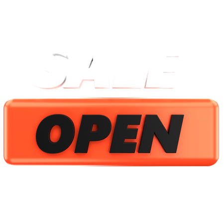 Sale Open  3D Icon