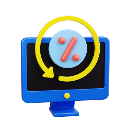 Sale Percentage  3D Icon