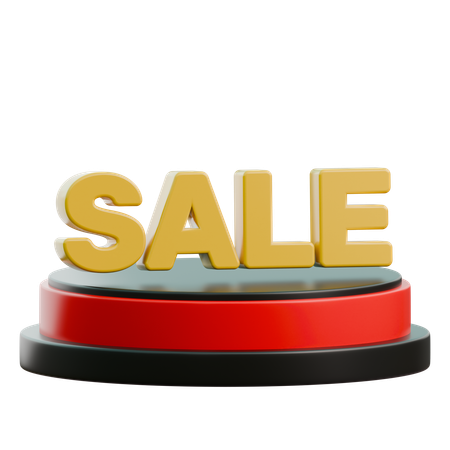 Sale Podium  3D Icon