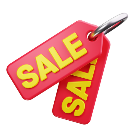 Sale Price Tag  3D Icon