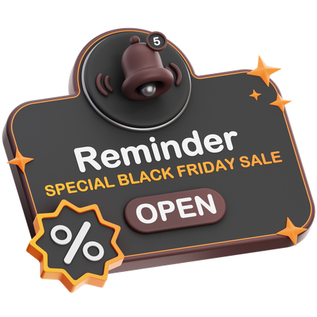 Sale Reminder  3D Icon