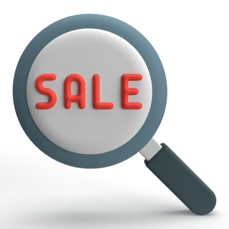 Sale Search  3D Icon