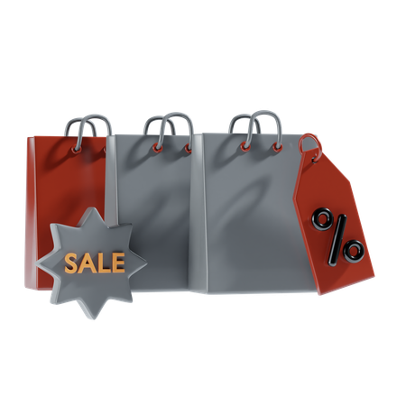 Sale shopping  3D Illustration