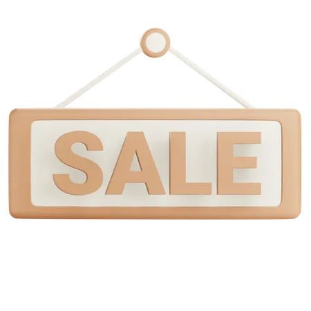 3 D Sale Sign With Alpha Background 3D Icon