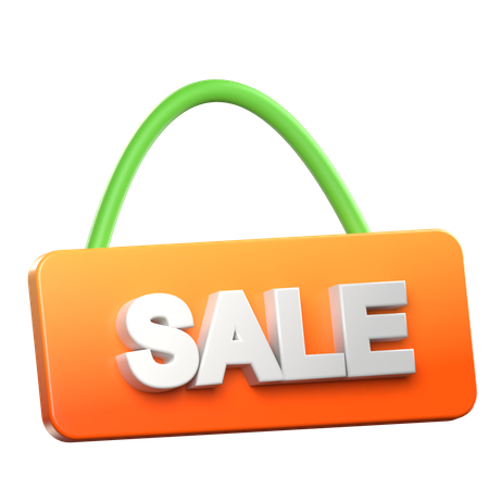 Sale Sign  3D Icon