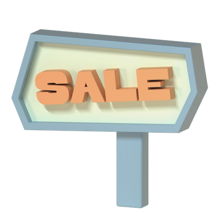 Sale Sign  3D Icon