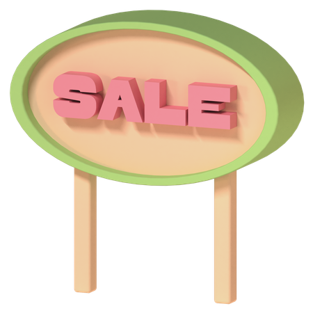 Sale Sign  3D Icon