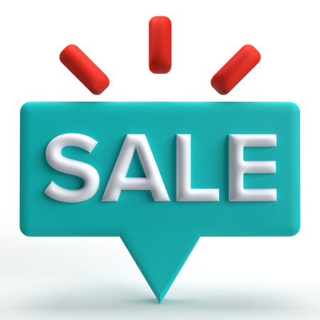 Sale Sign  3D Icon