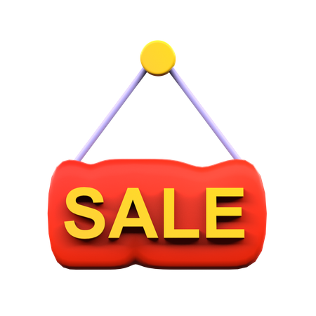 Sale signboard  3D Icon