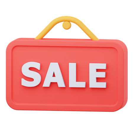 Sale Signboard  3D Icon