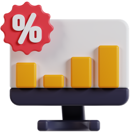 Sale Statistics  3D Icon