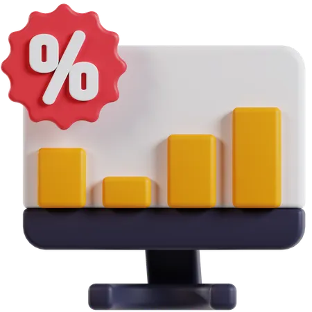 Sale Statistics  3D Icon