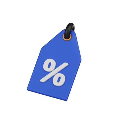 Elevate Your Projects With A 3 D Rendered Minimal Blue Sell Tag Icon Adding A Touch Of Professionalism And Sales Appeal To Your Designs Perfect For Web Presentations And More 3D Icon