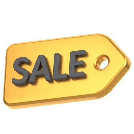 3 D Icon Of A Sale Sign 3D Icon