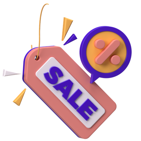 Sale Tag  3D Icon