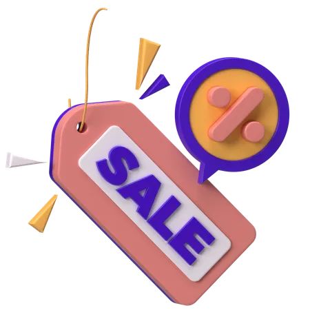 Sale Tag  3D Icon