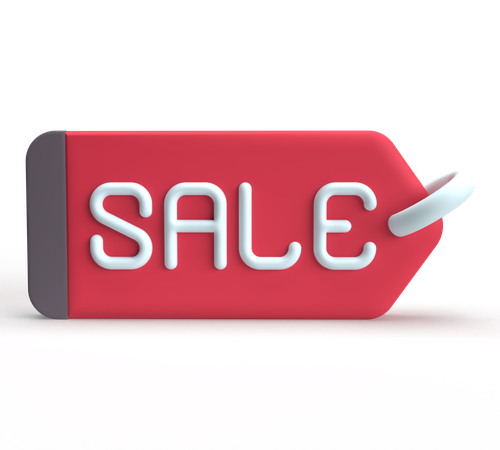 Sale Tag  3D Icon