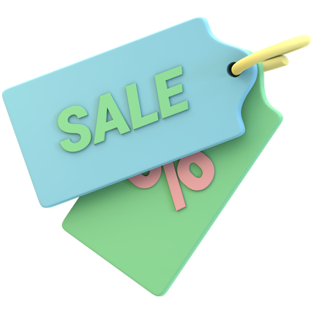 Sale Tag  3D Icon