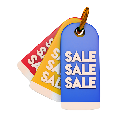 Sale tag  3D Icon