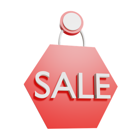 Sale tag  3D Illustration