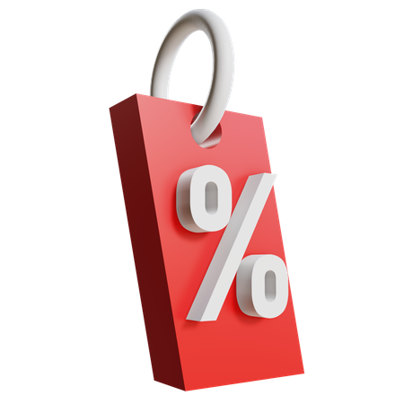 Sale tag  3D Illustration