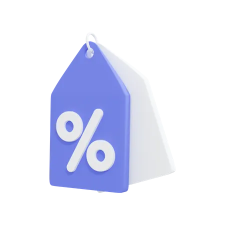 Sale tag  3D Illustration