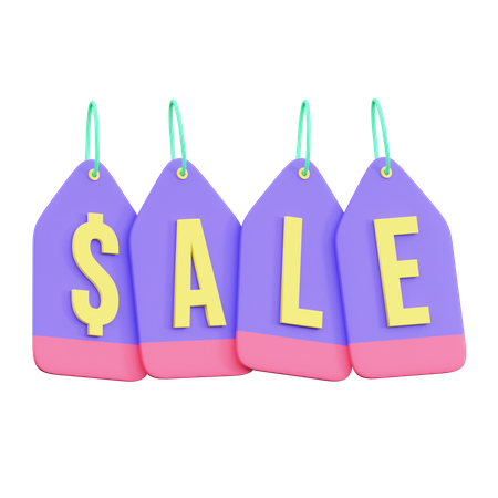 Sale Tag  3D Illustration