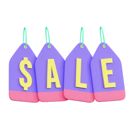 Sale Tag  3D Illustration