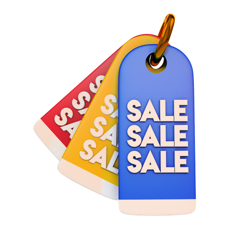 Sale tag  3D Illustration