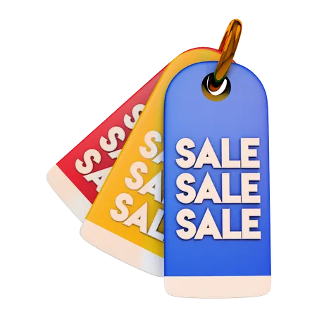 Sale tag  3D Illustration