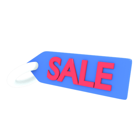 Sale tag  3D Illustration